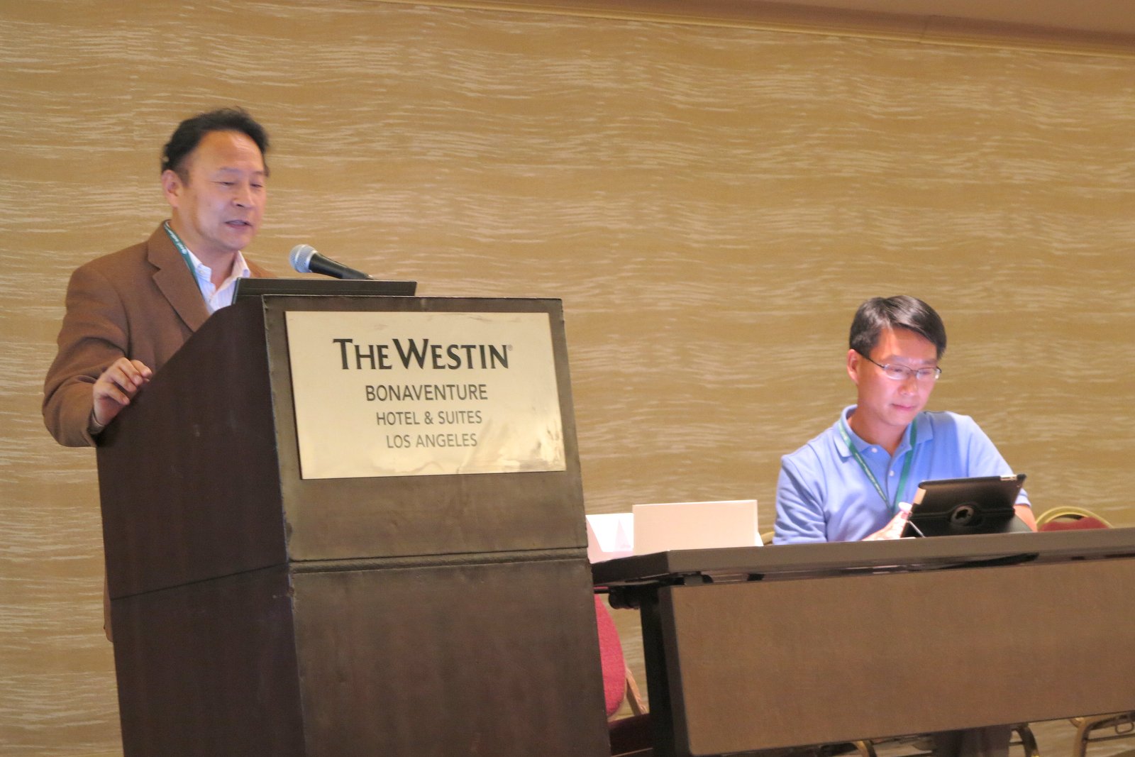 Professor Hui Lin, Chair of the Annals of GIS Journal Committee, reporting the achievements of the CPGIS&rsquo;s flag journal: Annals of GIS